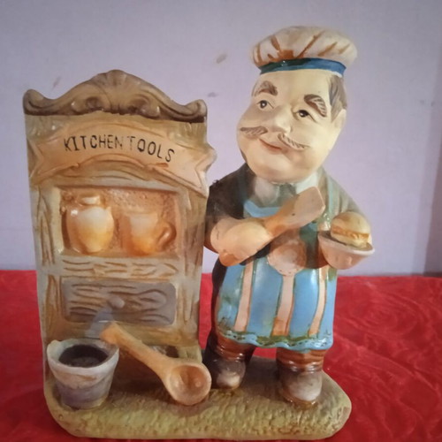 Kitchen decoration chef used with cutlery holder