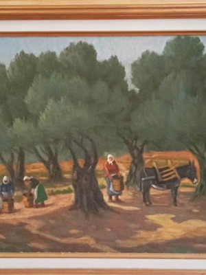 Ioakeim Varnalis Oil Painting 70x90 with Large Frame
