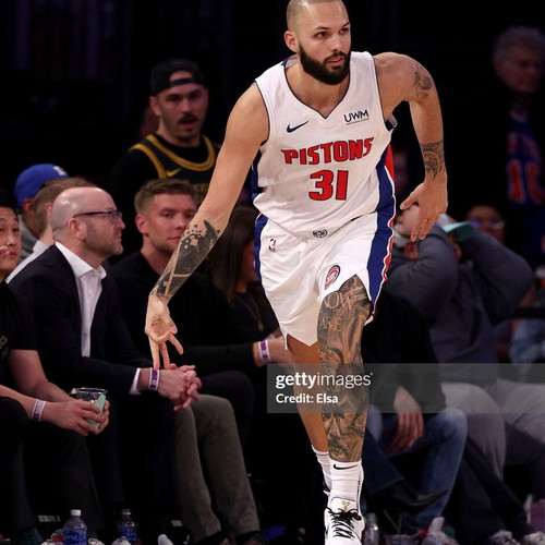 Evan Fournier Detroit Pistons 2023/24 NBA game jersey like new