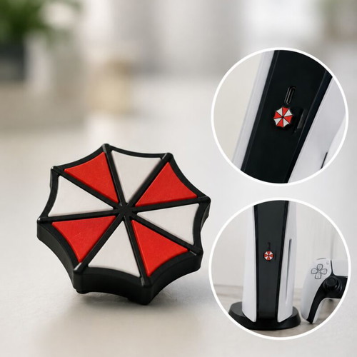 Umbrella Corporation Type C USB port cover for PS5