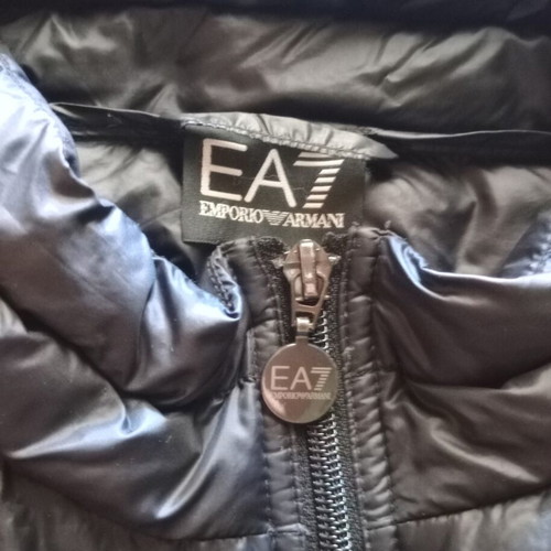 EA7 Emporio Armani men's puffer jacket, black, size L