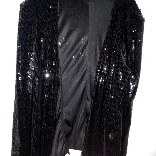 Sequin jacket cape like new, size M