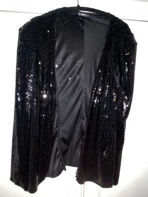 Sequin jacket cape like new, size M