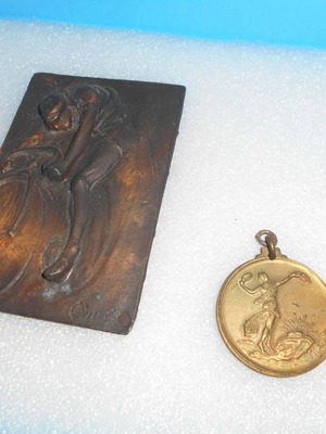 2 Commemorations of Participation in Sports Cycling Competitions, (Price for both together).