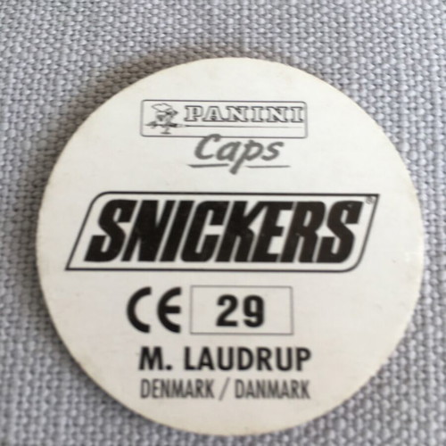 Panini vintage football caps like new, set of 5 Snickers