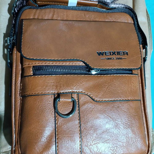 Men's High-Quality Leather Shoulder Bag New, Multifunctional Compartments