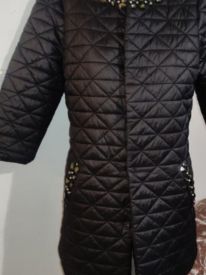 Max Mara quilted coat like new, black, size M