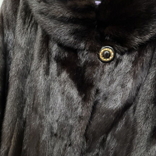 John Papanicolaou mink fur coat like new, long women's
