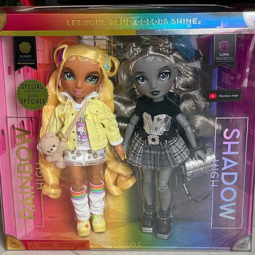 Rainbow High Shadow High Sunny and Luna Collector 2 Pack dolls