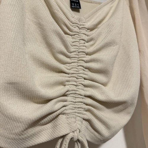 Shein top elastic, like new, beige, size M