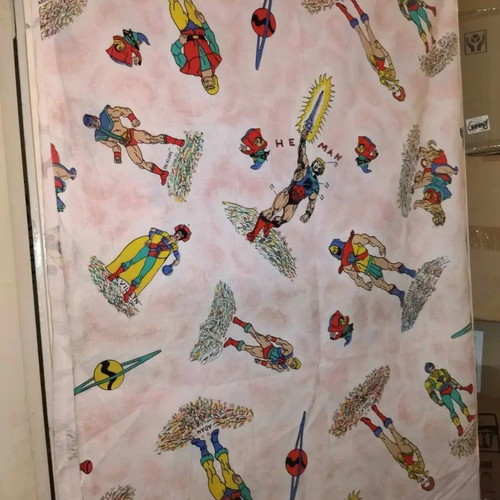 He-Man Master of the Universe fabric Greek 1980s
