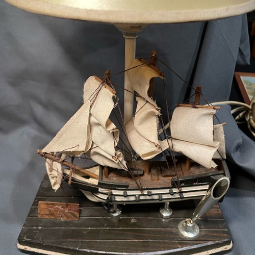 Ship lamp handmade used with pole holder