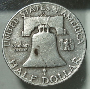 SILVER ½ Dollar 1957 "Franklin Half Dollar"...*13