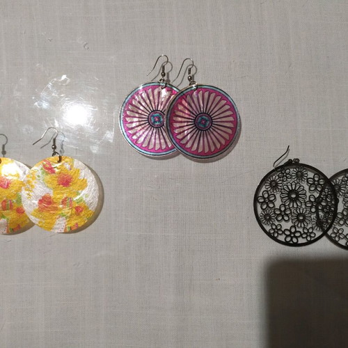 Dangling earrings like new, set of 3 pairs