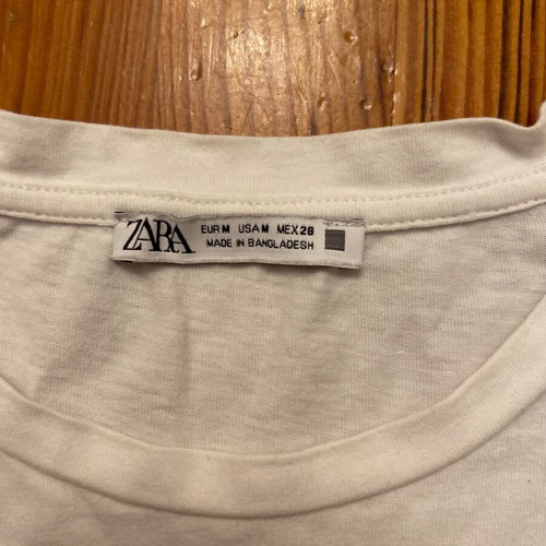 Zara cotton white blouse medium like new