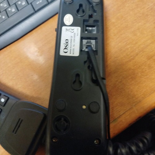 Osio model OSW-4650B home phone used, black, wired