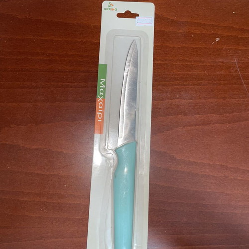 Spring Max kitchen knife with turquoise handle