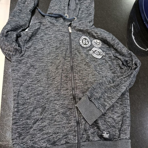 Admiral unisex grey jacket with hood like new