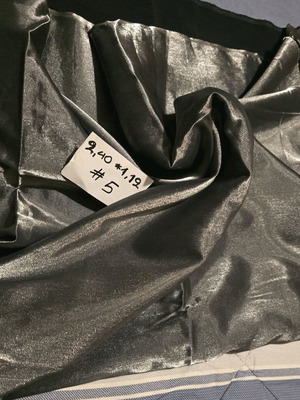 Doubleface fabric new, black-dark silver, winter, soft