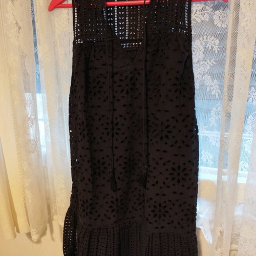 Next embroidered black dress small like new
