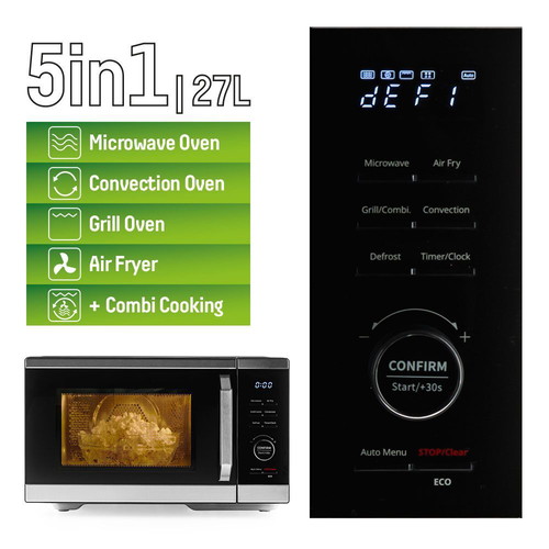 MUHLER MO-979 Air Plus 5-in-1 Microwave Oven new, 27L, black, digital