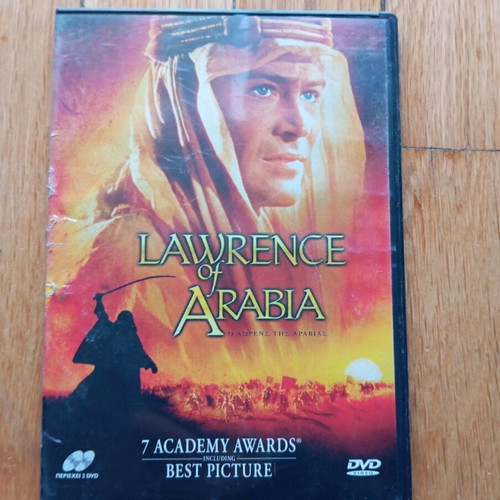 Lawrence Of Arabia DVD like new, with Greek subtitles and dubbing, 2 DVDs