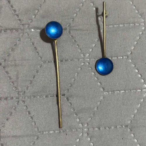 Handmade Apefthon earrings like new, blue