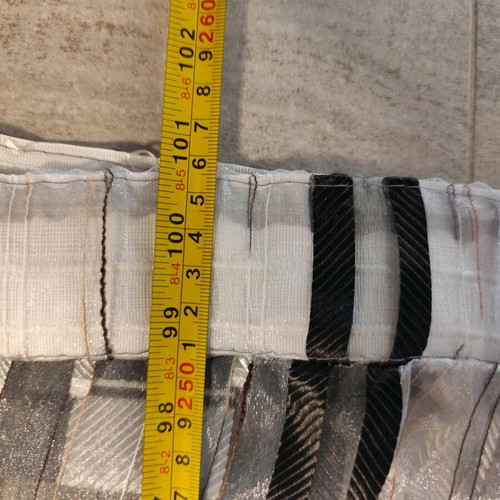 Sheer Curtain used, 2.56m height, 2.92m width, for rail