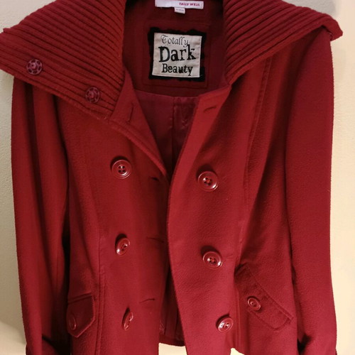 Tally Weijl red coat like new, size medium