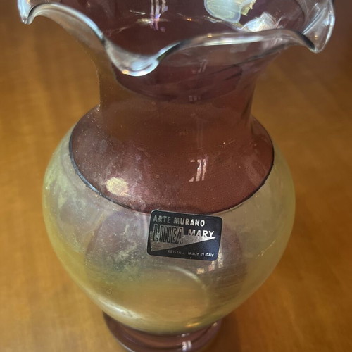 Vintage Murano γυάλινο βάζο Linea Mary Made in Italy, σαν καινούργιο