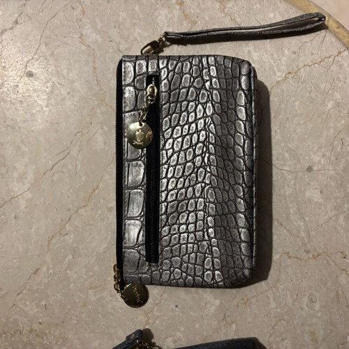 Fragola wallet bag in perfect metallic silver like new