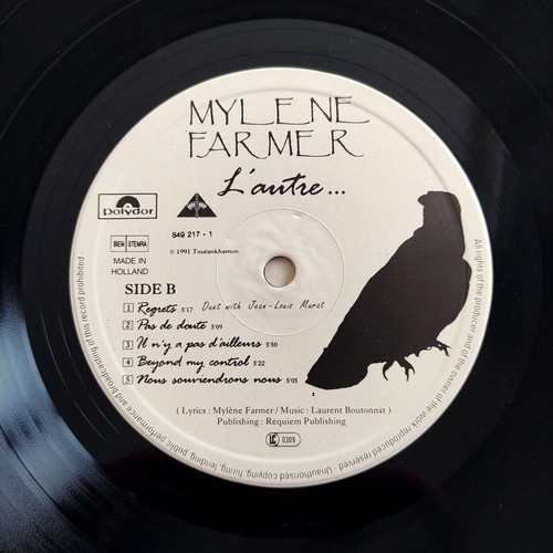 Mylène Farmer LP L’Autre 12'' Vinyl used, French pop