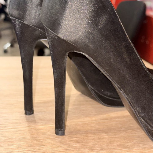 Diamantique black heels size 39