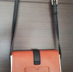 Axel crossbody bag like new, white and brown