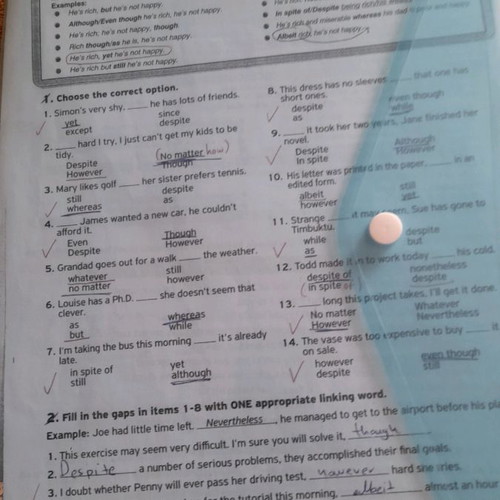 Target University English Exam Guide with solved tests and free booklets