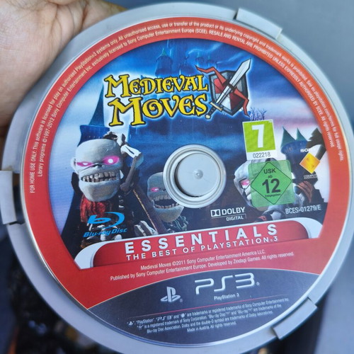 Medieval Moves PS3 game, adventure, VR
