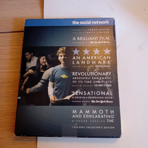The Social Network Blu-Ray used, special edition with English subtitles