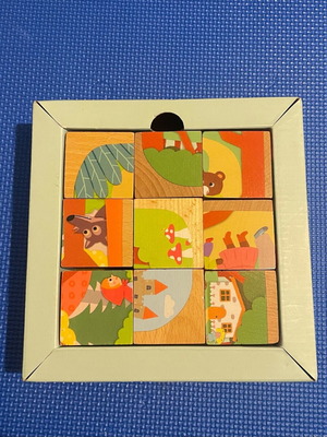Vilac Fairy Tale Wooden Cube Set like new