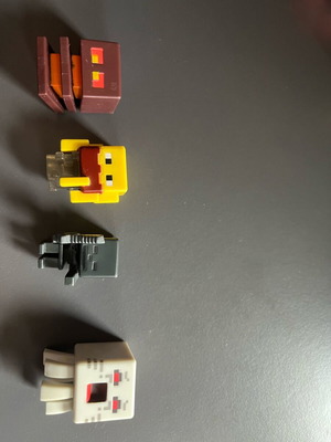 Mini Minecraft nether mob pack 4 φιγούρες μεταχειρισμένο