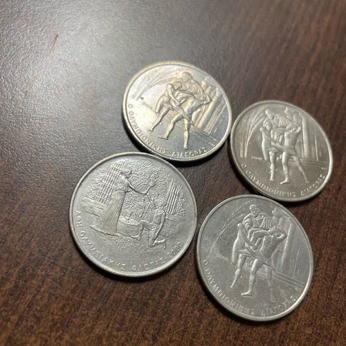 Athens 2004 500 Drachmae Commemorative Coin Set like new, 4 pieces