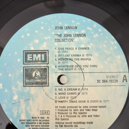 John Lennon The John Lennon Collection vinyl record used, rock