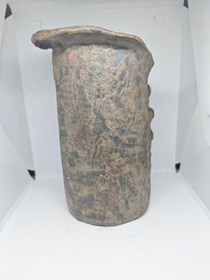 Χειροποίητο βάζο από λάβα με rustic υφή, ύψος 25 εκ., αχρησιμοποίητο