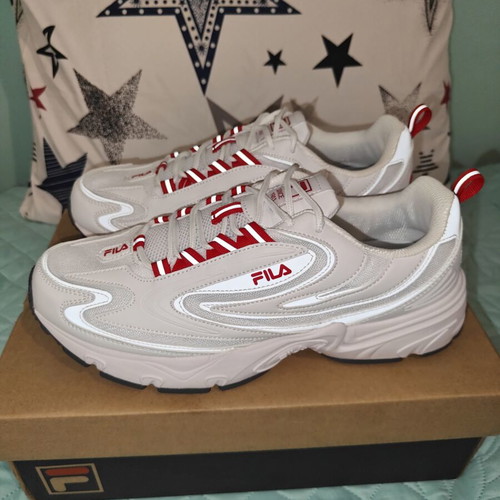 Fila Actix Retro athletic shoes new, in white and red