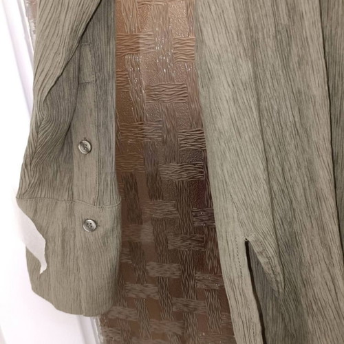 Bershka women's green airy set shirt and pants like new