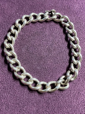 Cuban link bracelet made of 925 silver