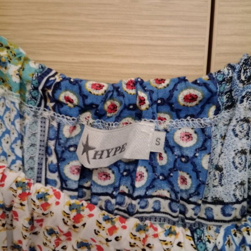 Spaghetti strap blouse used, multicolor, size M