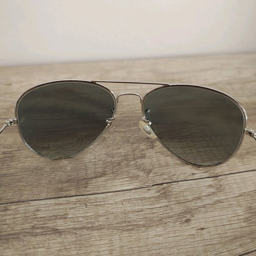 Ray Ban 3025 003/3F 6214 sunglasses used, turquoise and silver