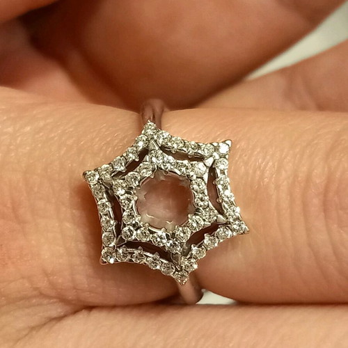 Chimento 18 ct gold ring 6.5 gr with 0.70 F VVS diamond new