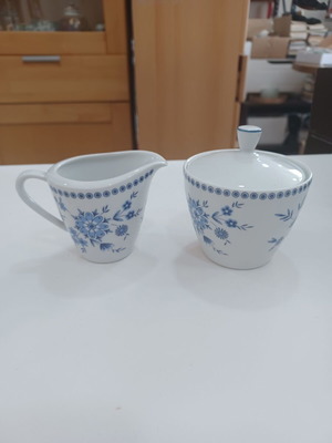 Porcelain set creamer sugar bowl w Germany like new