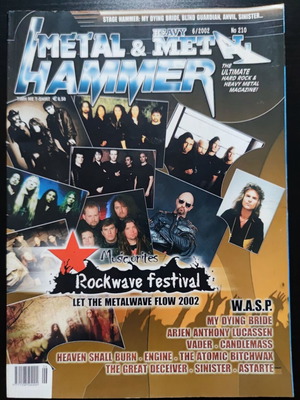 Metal Hammer & Heavy Metal magazine issue 210 June 2002